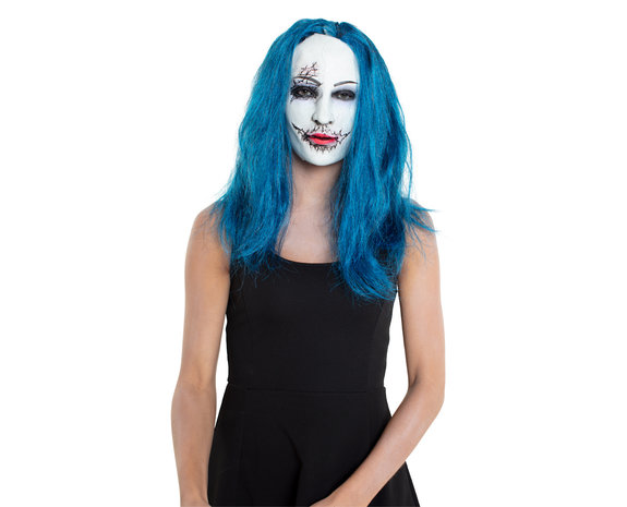 gids Uitputten Handboek Halloween Masker Enge Vrouw - Partywinkel