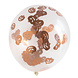 Halloween Confetti Ballonnen Pompoen 30cm 4st Halloween Confetti Ballonnen Pompoen 30cm 4st