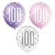 Ballonnen 100 Jaar Stippen 30cm 6st Ballonnen 100 Jaar Stippen 30cm 6st