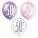 Ballonnen 50 Jaar Stippen 30cm 6st Ballonnen 50 Jaar Stippen 30cm 6st