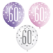 Ballonnen 60 Jaar Stippen 30cm 6st Ballonnen 60 Jaar Stippen 30cm 6st