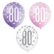 Ballonnen 80 Jaar Stippen 30cm 6st Ballonnen 80 Jaar Stippen 30cm 6st