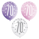 Ballonnen 70 Jaar Stippen 30cm 6st Ballonnen 70 Jaar Stippen 30cm 6st