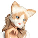Halfmasker Kat Halfmasker Kat
