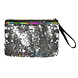 Handtasje Glitter Omkeerbaar Regenboog Zilver 20cm Handtasje Glitter Omkeerbaar Regenboog Zilver 20cm