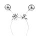 Tiara Glitterballen Zilver Tiara Glitterballen Zilver