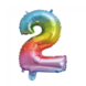 Folieballon 16" no2 regenboog Folieballon 16" no2 regenboog