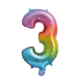 Folieballon 16" no3 regenboog Folieballon 16" no3 regenboog