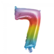 Folieballon 16" no7 regenboog Folieballon 16" no7 regenboog