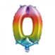 Folieballon 16" no0 regenboog Folieballon 16" no0 regenboog