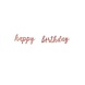 Happy Birthday Letterslinger Rose Goud 1.68m Happy Birthday Letterslinger Rose Goud 1.68m