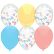 Ballonnen Pastel Confetti 30cm 6st Ballonnen Pastel Confetti 30cm 6st