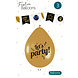 Ballonnen Let'S Party Goud 30cm 6st Ballonnen Let'S Party Goud 30cm 6st