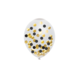 Confetti Ballonnen Goud Zwart 30cm 5st Confetti Ballonnen Goud Zwart 30cm 5st