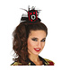 Halloween Tiara Minihoed Zwart Rood Halloween Tiara Minihoed Zwart Rood