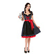 Dirndl Jurk Oktoberfest Zwart Rode Strik Dirndl Jurk Oktoberfest Zwart Rode Strik