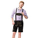 Lederhose Leer Kort Zwart en Bretels Lederhose Leer Kort Zwart en Bretels