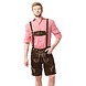 Lederhose Leer Kort Donkerbruin en Bretels Lederhose Leer Kort Donkerbruin en Bretels