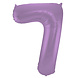 Folie Ballon Cijfer 7 Mat Paars XL 86cm leeg Folie Ballon Cijfer 7 Mat Paars XL 86cm leeg