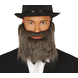 Baard en Snor met Elastiek Grijs Baard en Snor met Elastiek Grijs