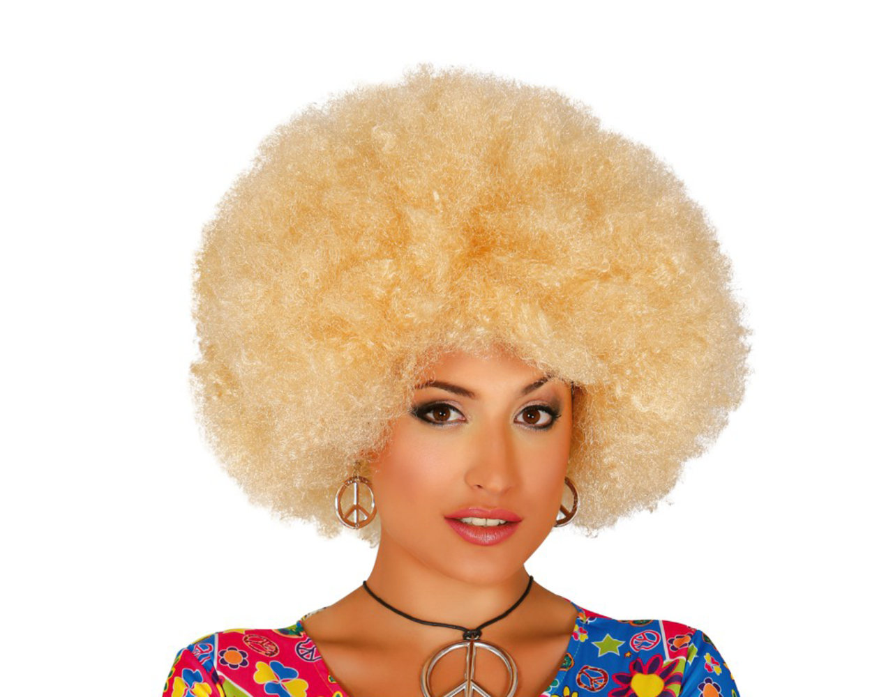 Blonde Afro Partywinkel