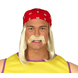 Blonde Pruik Kerchief En Snor Blonde Pruik Kerchief En Snor