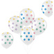Ballonnen Stippen Gekleurd 33cm 6st Ballonnen Stippen Gekleurd 33cm 6st