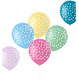Ballonnen Confetti Gekleurd 33cm 6st Ballonnen Confetti Gekleurd 33cm 6st