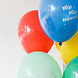 Ballonnen Hip Hip Hooray Gekleurd 33cm 6st Ballonnen Hip Hip Hooray Gekleurd 33cm 6st