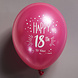Ballonnen 18 jaar Happy 18th 33cm 6st Ballonnen 18 jaar Happy 18th 33cm 6st
