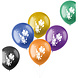 Ballonnen Space & Sterren Gekleurd 33cm 6st Ballonnen Space & Sterren Gekleurd 33cm 6st