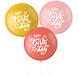 Ballonnen Happy Birthday Blauw 80cm 3st Ballonnen Happy Birthday Blauw 80cm 3st