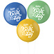 Ballonnen Happy Birthday 80cm 3st Ballonnen Happy Birthday 80cm 3st