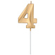 Gouden Kaars 4 Jaar 5cm Gouden Kaars 4 Jaar 5cm