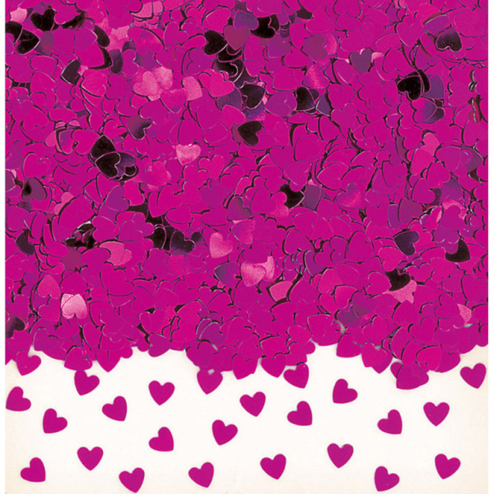 Hartjes Confetti Fuchsia 14g Partywinkel