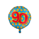 Helium Ballon 90 Jaar Gekleurd Leeg 46cm Helium Ballon 90 Jaar Gekleurd Leeg 46cm
