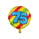 Helium Ballon 75 Jaar Gekleurd Leeg 46cm Helium Ballon 75 Jaar Gekleurd Leeg 46cm