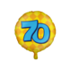 Helium Ballon 70 Jaar Gekleurd Leeg 46cm Helium Ballon 70 Jaar Gekleurd Leeg 46cm