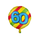 Helium Ballon 60 Jaar Gekleurd Leeg 46cm Helium Ballon 60 Jaar Gekleurd Leeg 46cm