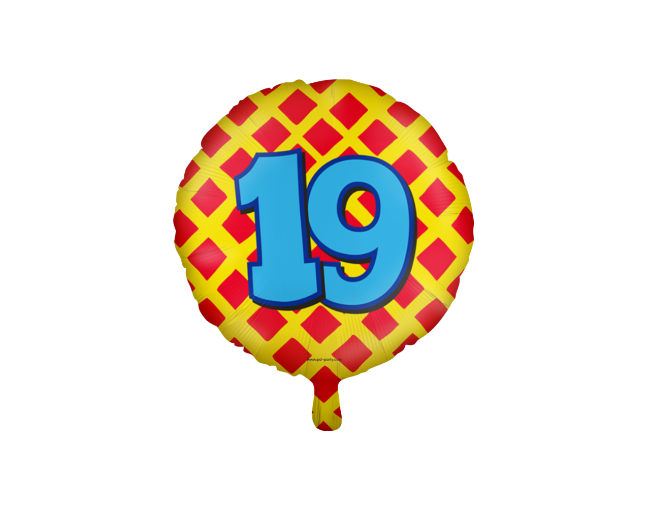 residentie landen Demonteer Helium Ballon 19 Jaar Gekleurd Leeg 46cm - Partywinkel