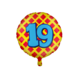 Helium Ballon 19 Jaar Gekleurd Leeg 46cm Helium Ballon 19 Jaar Gekleurd Leeg 46cm