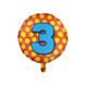 Helium Ballon 3 Jaar Gekleurd Leeg 46cm Helium Ballon 3 Jaar Gekleurd Leeg 46cm