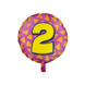 Helium Ballon 2 Jaar Gekleurd Leeg 46cm Helium Ballon 2 Jaar Gekleurd Leeg 46cm