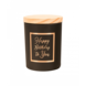 Geurkaars Happy Birthday Zwart 8cm Geurkaars Happy Birthday Zwart 8cm