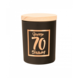 Geurkaars 70 Jaar Zwart 8cm Geurkaars 70 Jaar Zwart 8cm