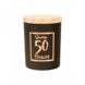 Geurkaars 50 Jaar Zwart 8cm Geurkaars 50 Jaar Zwart 8cm