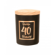 Geurkaars 40 Jaar Zwart 8cm Geurkaars 40 Jaar Zwart 8cm