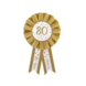 Rozet 80 Jaar Goud Wit 14cm Rozet 80 Jaar Goud Wit 14cm