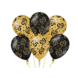 Ballonnen 65 Jaar Goud Zwart 30cm 6st Ballonnen 65 Jaar Goud Zwart 30cm 6st