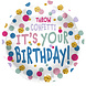 Helium Ballon Birthday Throw Confetti Leeg 45cm Helium Ballon Birthday Throw Confetti Leeg 45cm